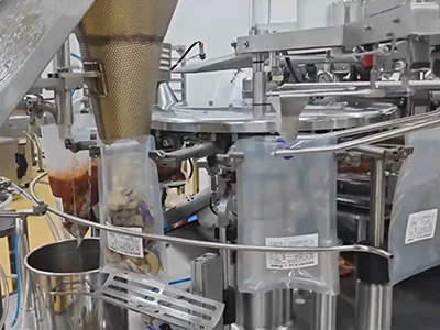 Envasadora al vacío rotativa para comidas listas para comer