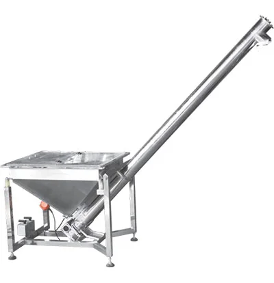 Elevador de tornillo para polvo